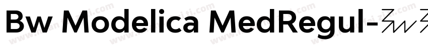Bw Modelica MedRegul字体转换